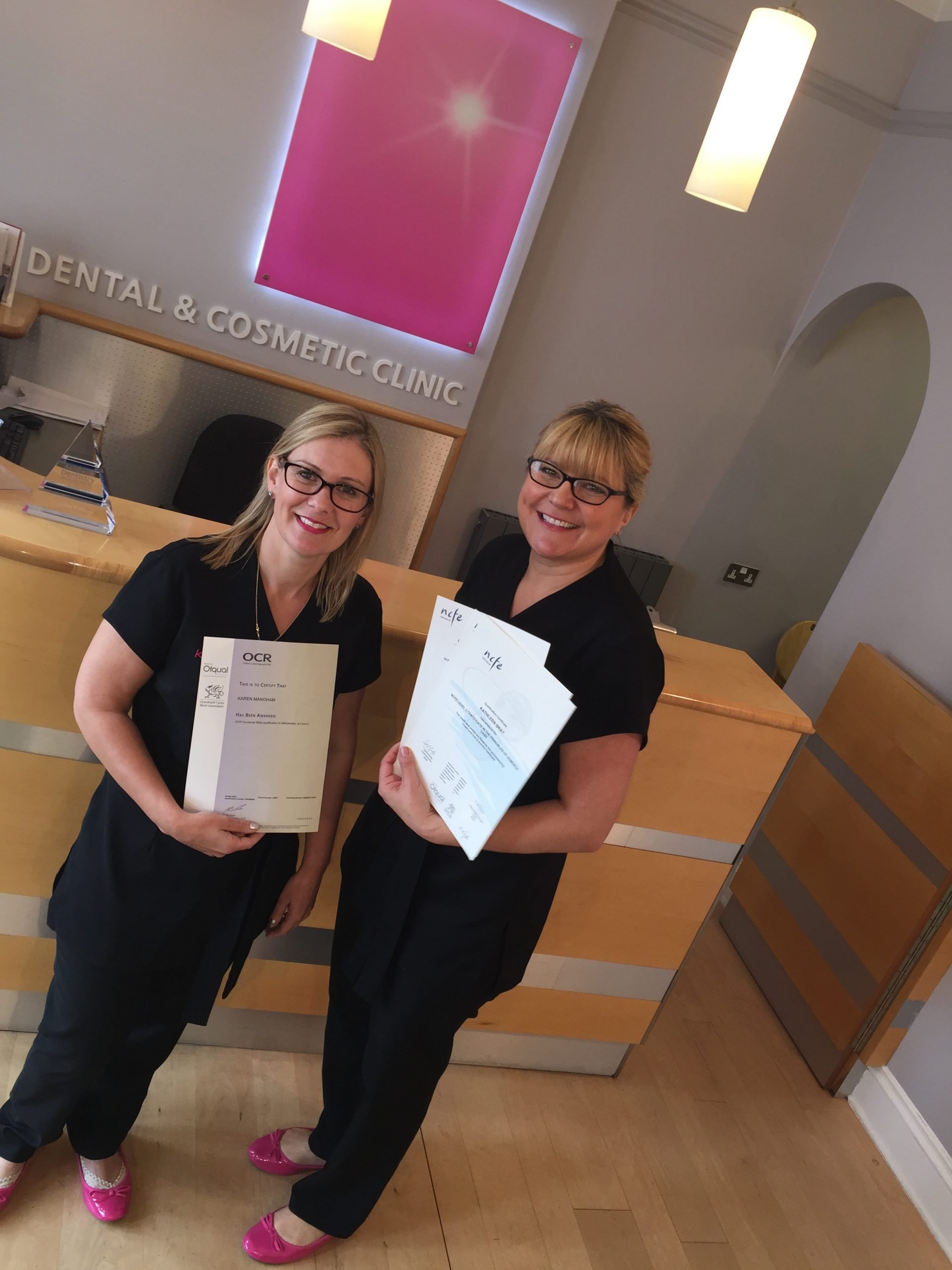 Congratulations Kathleen and Karen Dentist Wigston